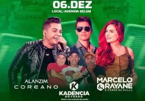 Cantor Alanzim Coreano, dono do hit ‘Pega o Guanabara e vem’ se apresenta hoje (06) nos Festejos de Palmeirais PI