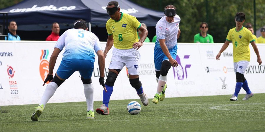 Seleção brasileira de futebol de cegos garante vaga nos Jogos de Paris