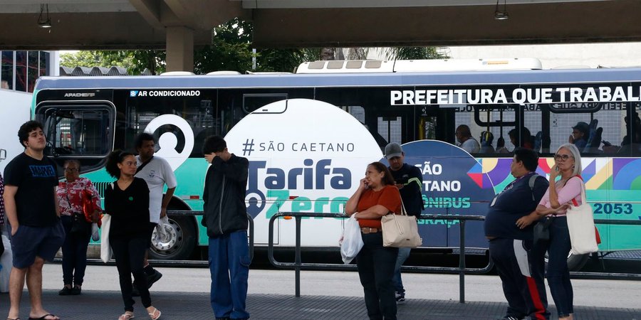 Em um mês de gratuidade, São Caetano do Sul dobra usuários de ônibus