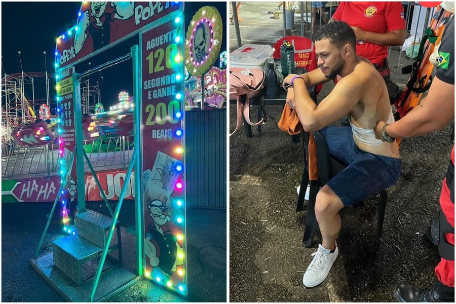 Advogado fica ferido após acidente em brinquedo de parque de diversões