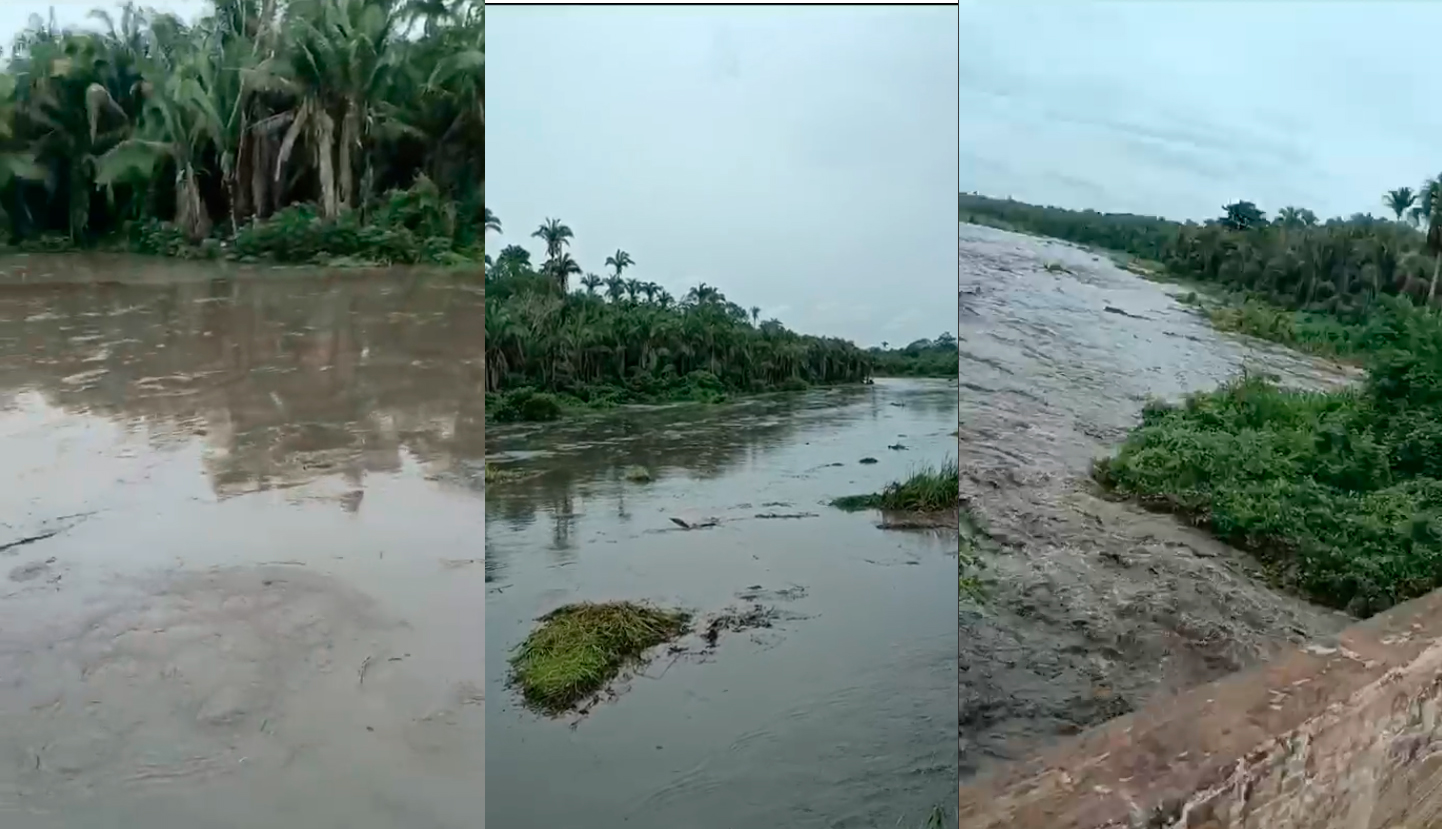Parnarama: Riacho transborda e deixa moradores do Paiol do Centro em alerta