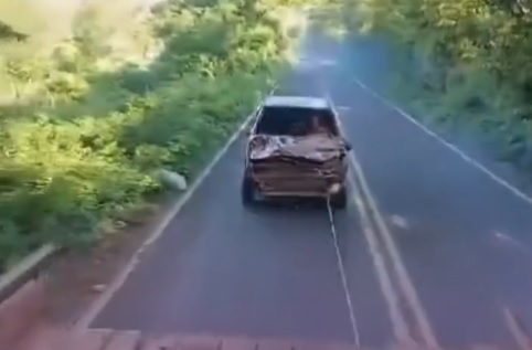 Homem leva vaca para amenizar prejuízo após acidente na PI-130