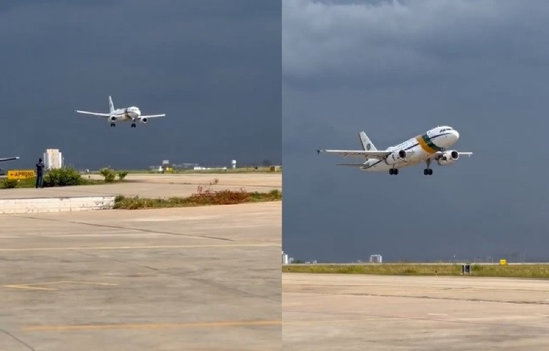 Avião do presidente Lula arremete ao tentar pousar em SP; vejo o vídeo