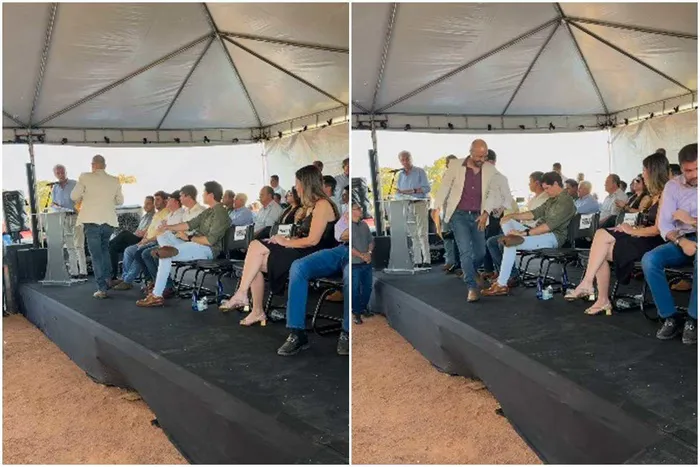 Governador de Goiás rebate acusações de prefeito durante evento e nega superfaturamento