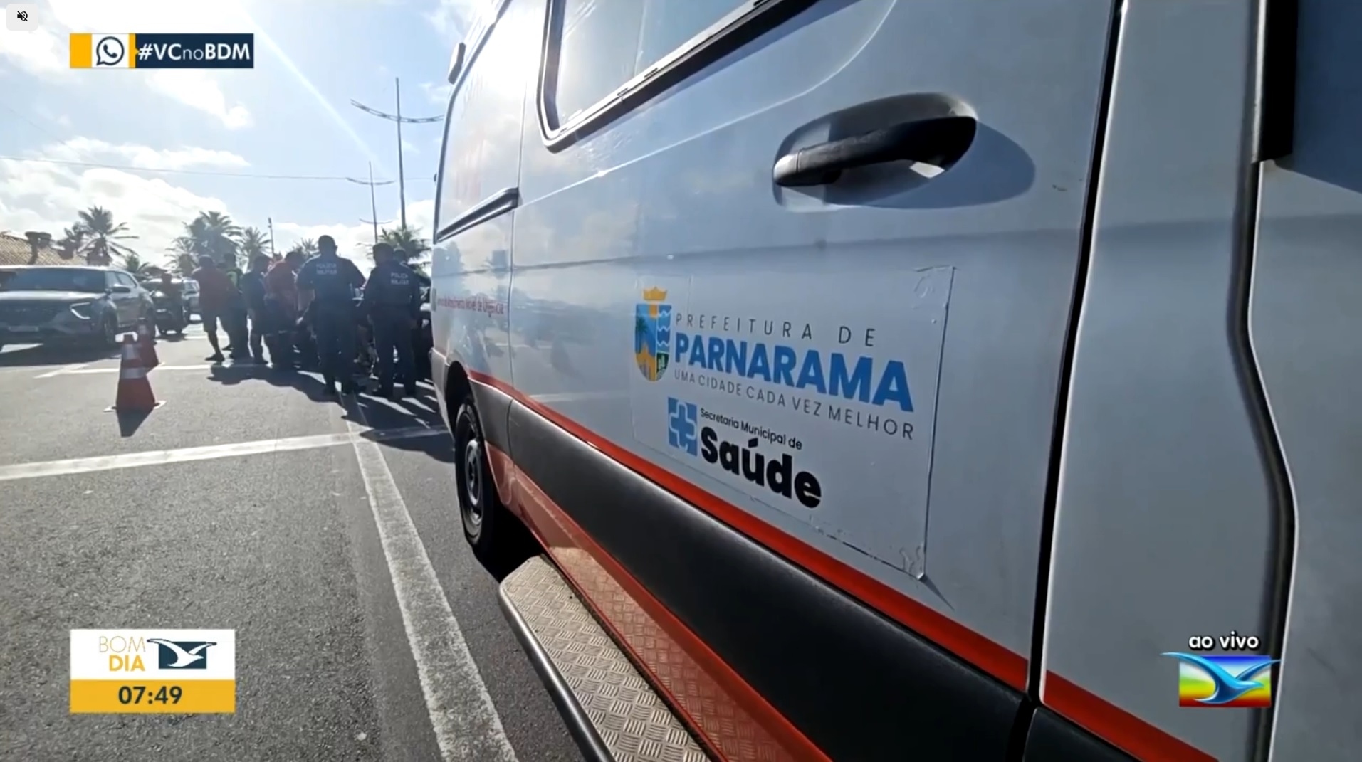 Equipe do SAMU de Parnarama é destaque no Bom Dia Mirante após atendimento rápido em acidente