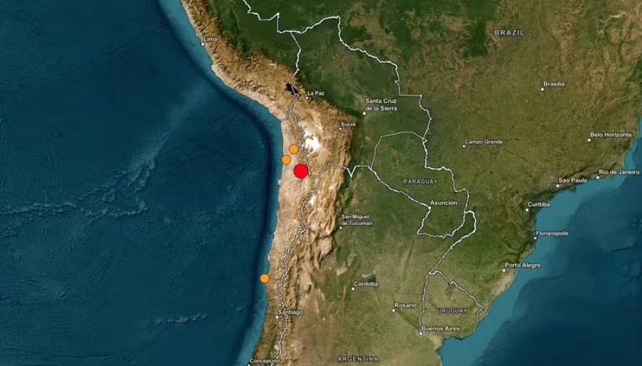 Terremoto de magnitude 6,9 atinge o norte do Chile e causa estragos