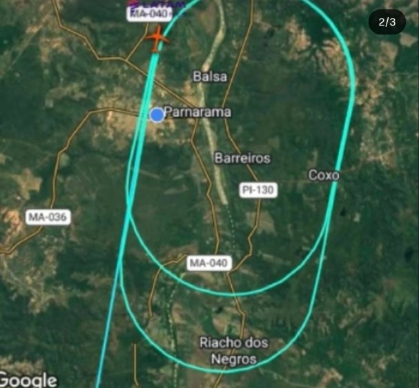 Avião com destino a Teresina dá três voltas sobre Parnarama após possível falha de comunicação