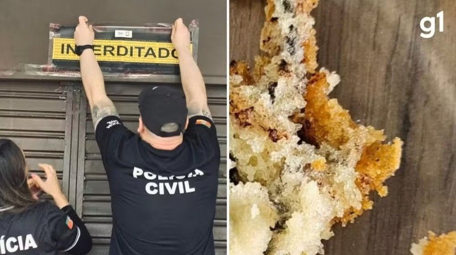 Cliente que encontrou rato morto dentro de bolo comeu parte do alimento, diz polícia; proprietária foi presa